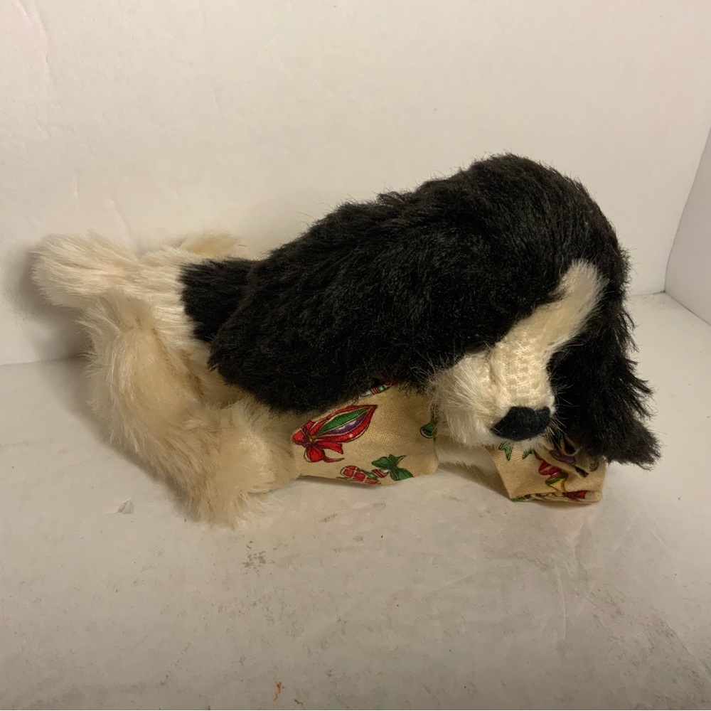 NWOT Gund BARTONS CREEK Freckles Spaniel Dog w Christmas Bow